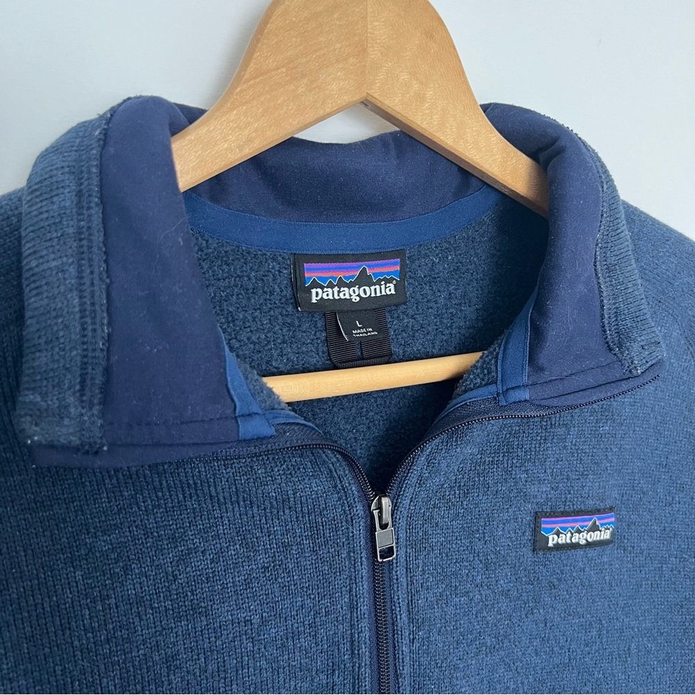 Patagonia Blue Better Sweater Quarter Zip Pullover Sweatshirt - Picture 2 of 5